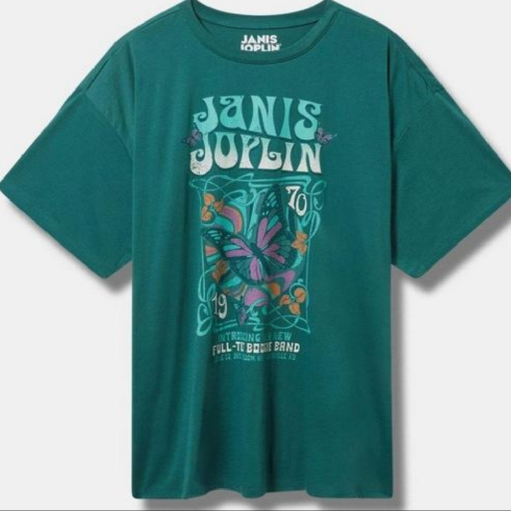 Torrid 2 Janis Joplin Oversized Shirt NWT /Bin10